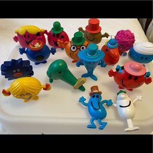 Set of 15 Mr. Men/ Little Miss figurines from McDonald’s. Very good condition.